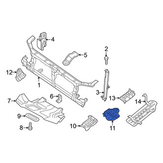 Nissan OE - Front Center Floor Pan Heat Shield