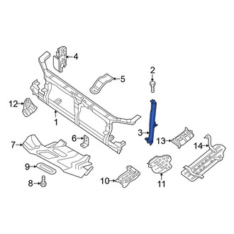 Nissan OE - Left Radiator Support Bracket