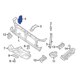 Nissan OE - Front Left Radiator Support Air Duct