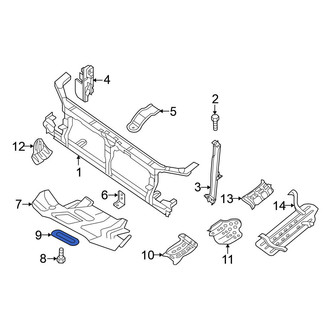 Nissan OE - Front Inner Radiator Support Splash Shield
