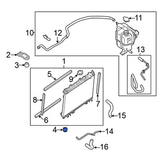 Nissan OE - Lower Radiator Insulator