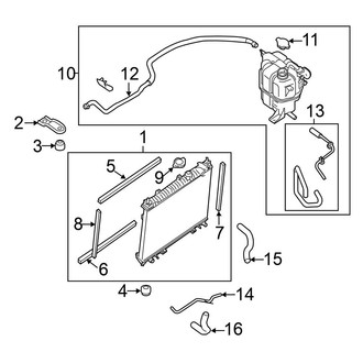 Nissan OE - Cooling - Radiator & Components (2.5L)