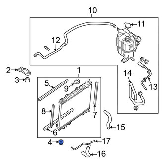 Nissan OE - Lower Radiator Insulator