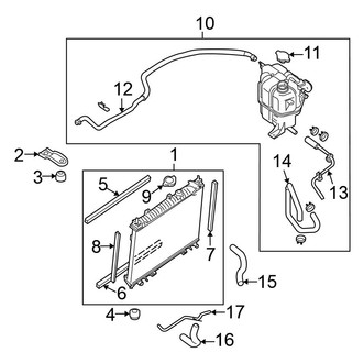 Nissan OE - Cooling - Radiator & Components (4.0L)