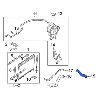 Nissan OE - Upper Radiator Coolant Hose