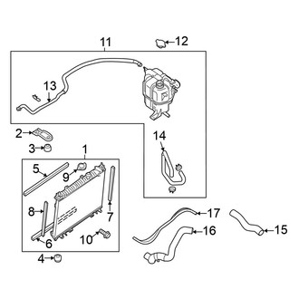 Nissan OE - Cooling - Radiator & Components (3.8L)