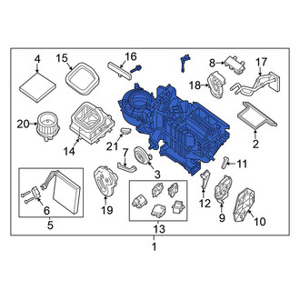 Nissan OE - HVAC Unit Case Assembly