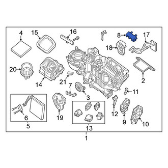 Nissan OE - Upper HVAC Unit Case Cover