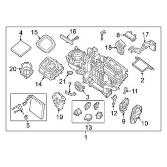 Nissan OE - Air Conditioner & Heater - Blower Motor & Fan