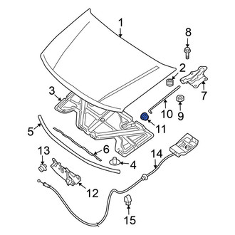Nissan OE - Hood Prop Rod Grommet