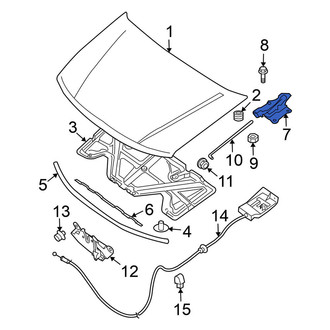Nissan OE - Front Right Hood Hinge