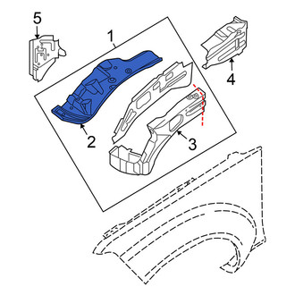 Nissan OE - Front Left Fender Apron