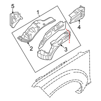 Nissan OE - Fender - Inner Components