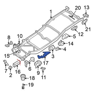 Nissan OE - Left Inner Frame Stiffener