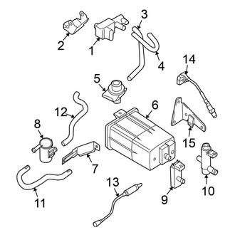 Nissan OE - Emission System - Emission Components (2.5L)