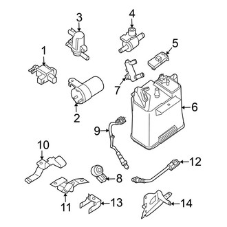 Nissan OE - Emission System - Emission Components (4.0L)