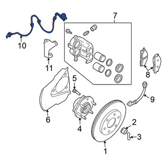 Nissan OE - Rear Right ABS Wheel Speed Sensor