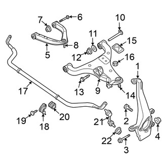 Nissan OE - Front Suspension - Stabilizer Bar & Components (4WD)