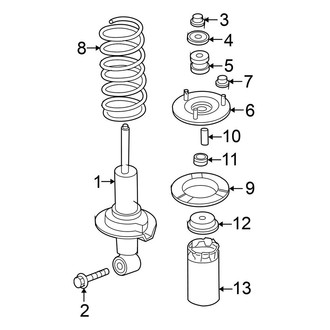 Nissan OE - Front Suspension - Struts & Components (4WD)