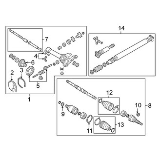 Nissan OE - Front Suspension - Carrier & Front Axles (4WD)