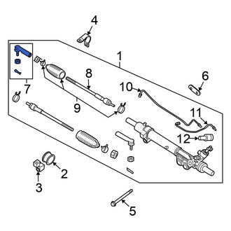 Nissan OE - Front Inner Steering Tie Rod End