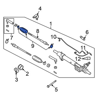 Nissan OE - Rack and Pinion Bellows