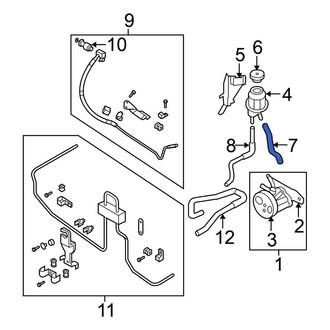 Nissan OE - Power Steering Reservoir Hose