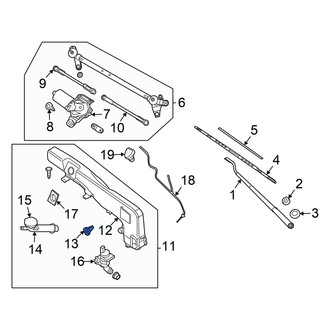 Nissan OE - Washer Fluid Reservoir Clip