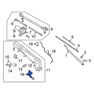 Nissan OE - Windshield Washer Pump