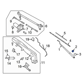 Nissan OE - Wiper Arm Cap