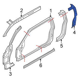 Nissan OE - Left Inner Body B-Pillar