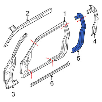 Nissan OE - Left Body B-Pillar Reinforcement