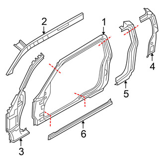 Nissan OE - Cab - Hinge Pillar (King Cab), (King Cab)