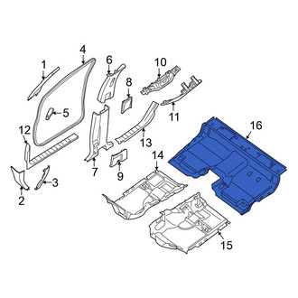 Nissan OE - Rear Floor Carpet