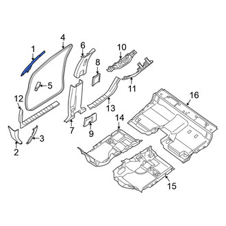 Nissan OE - Right Body A-Pillar Trim Panel
