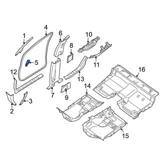 Nissan OE - Left Dashboard Air Vent Trim