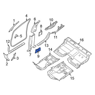 Nissan OE - Lower Body B-Pillar Trim Panel Cap