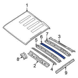 Nissan OE - Center Rear Roof Bow