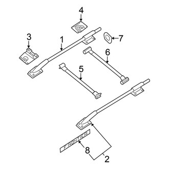 Nissan OE - Cab - Luggage Carrier (W/O Sunroof), (PRO-4X / S / SL / SV Crew Cab)