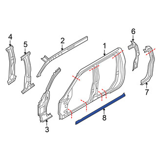 Nissan OE - Left Rocker Panel Reinforcement