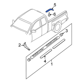 Nissan OE - Right Roof Drip Molding