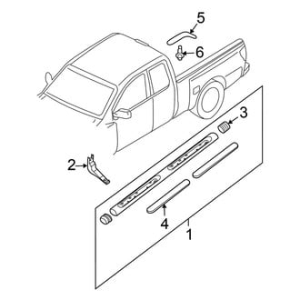 Nissan OE - Cab - Exterior Trim (W/O Sunroof), (Crew Cab)
