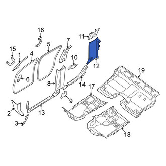 Nissan OE - Left Lower Body C-Pillar Trim Panel