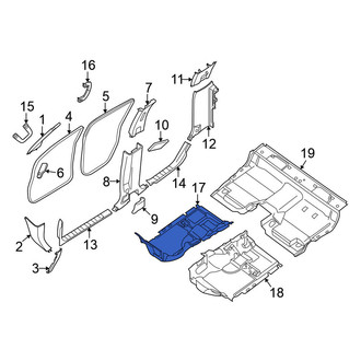 Nissan OE - Front Right Floor Carpet