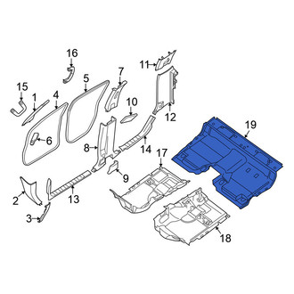 Nissan OE - Rear Floor Carpet