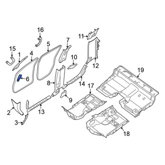 Nissan OE - Left Dashboard Air Vent Trim