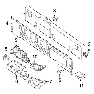 Nissan OE - Cab - Interior Trim (W/O Sunroof, Back Panel Trim), (PRO-4X / S / SL / SV Crew Cab)