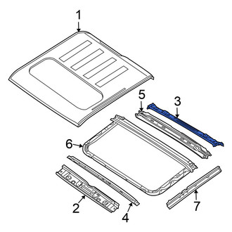 Nissan OE - Rear Roof Header Panel