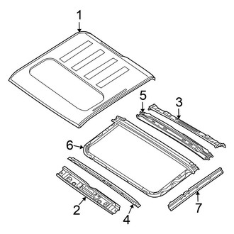 Nissan OE - Cab - Roof & Components (With Sunroof), (PRO-4X / S / SL / SV Crew Cab)