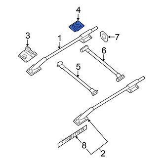 Nissan OE - Rear Left Roof Luggage Carrier Side Rail Bracket